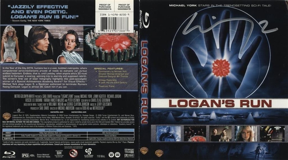 Michael York- Signed DVD Insert