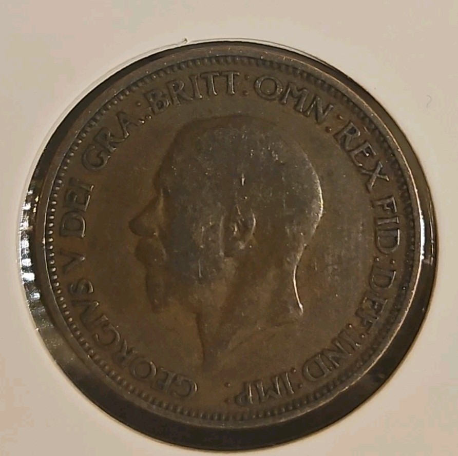 1929 Great Britain Half Penny