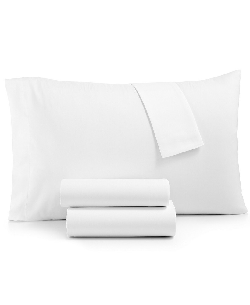 Sanders Microfiber 4-Pc Full White Sheet Set   T41024