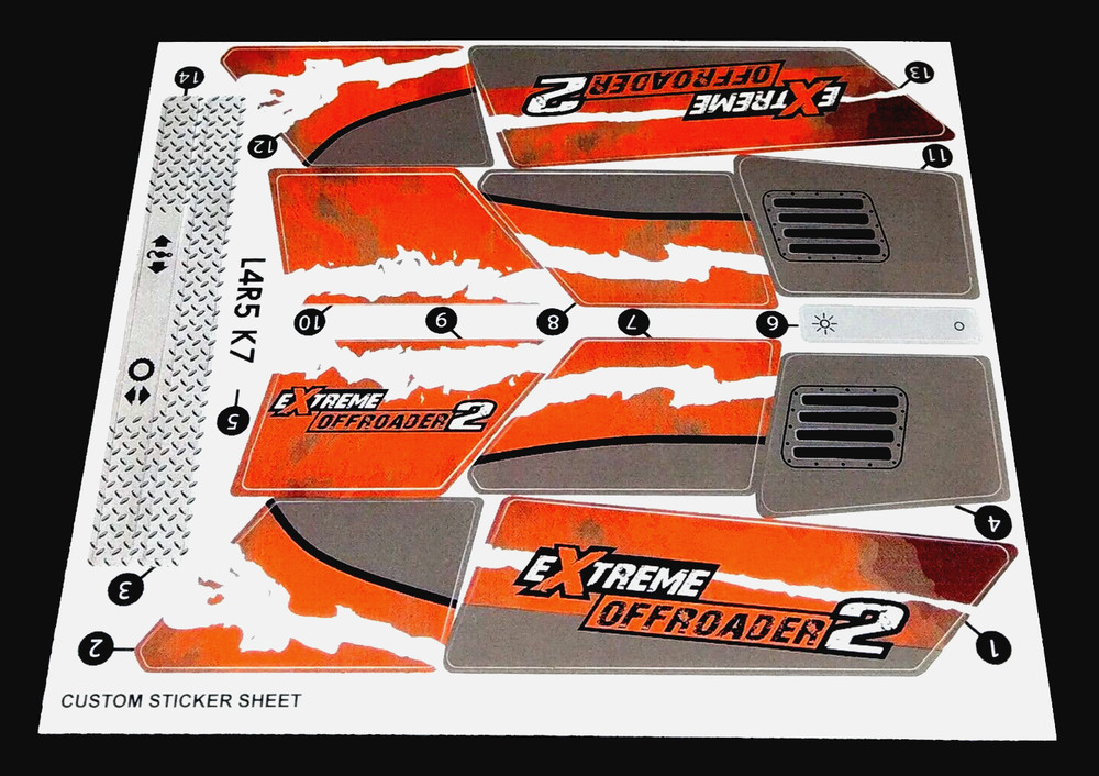 Custom Sticker for 8297 Replacement Sticker for 8297