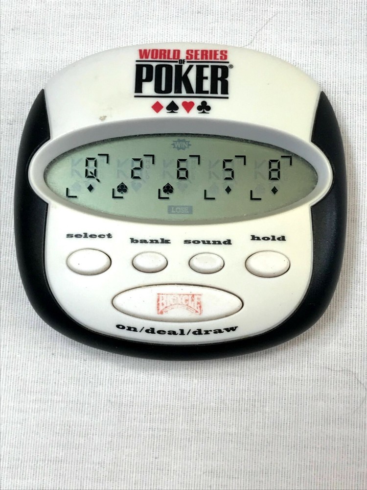 World Series Poker Game Electronic Bicycle Pocket Sized Techno Source 2009 Works