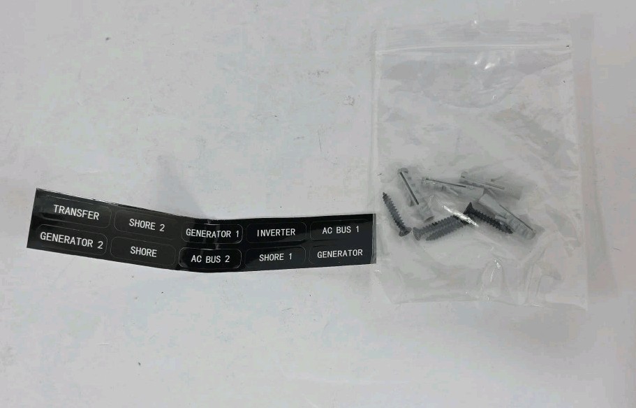 Efficient 120V Rotary Switch Panel with LED Indicators - Ideal for RVs & Boating