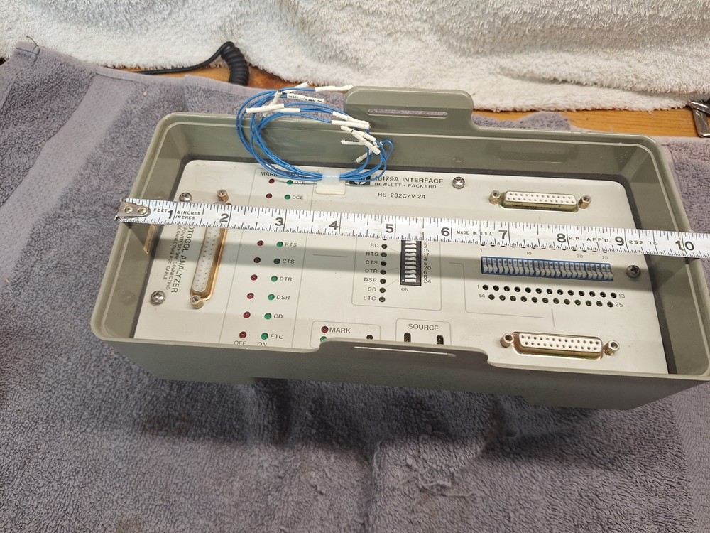 Vintage HP Hewlett Packard 18179A Interface Cover RS-232C/V.24 Protocol Analyzer