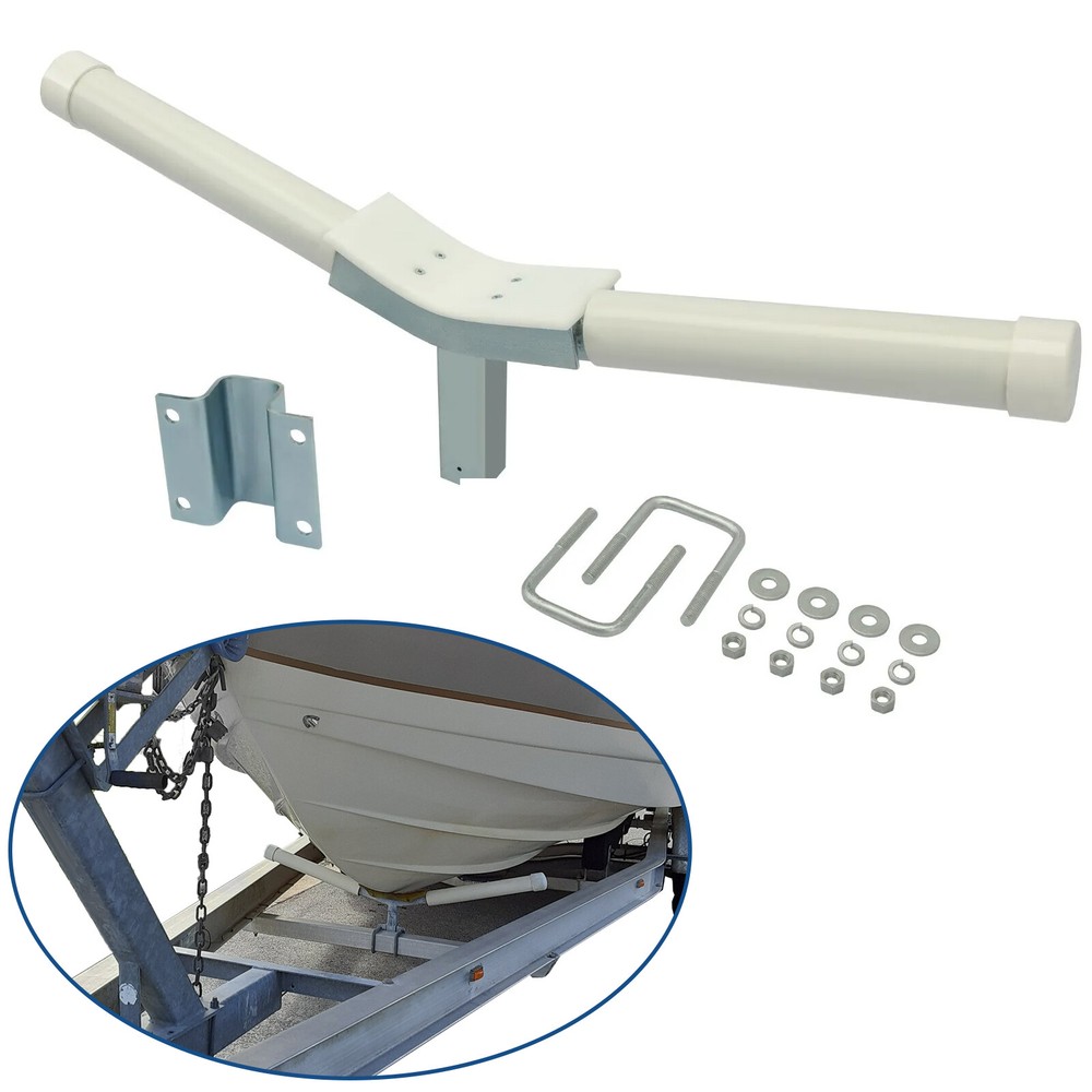 Front Boat Trailer V Guide Bow Rest Center Support Kit For 3"  x 3" CrossMember