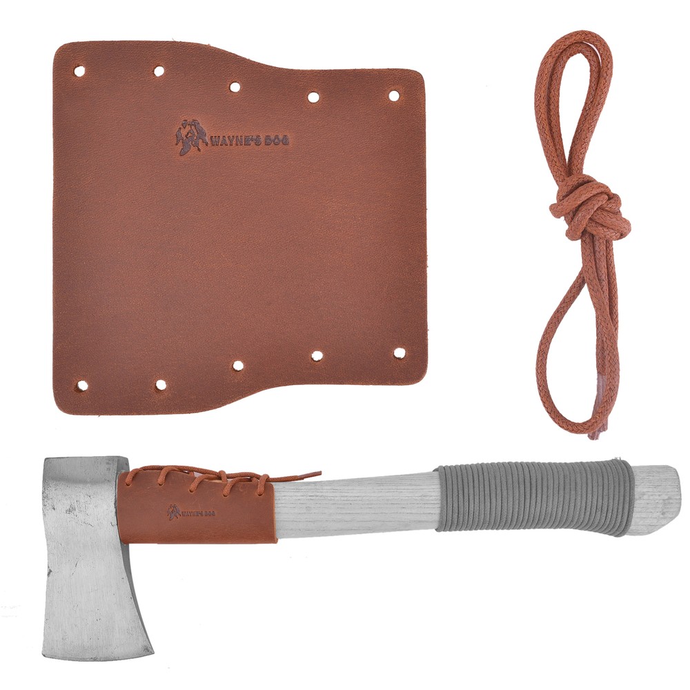 Leather Camping Axe Collar Handle Protector Garden Pick Axe Handle Holster
