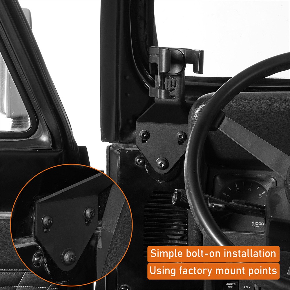 Fit 87-95 Jeep Wrangler YJ Multi-Function Drink Cup Holder Phone Mount Bracket