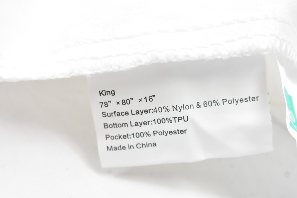 Fitted Mattress Cover Protector King Size White Bedding Elastic Set Pack