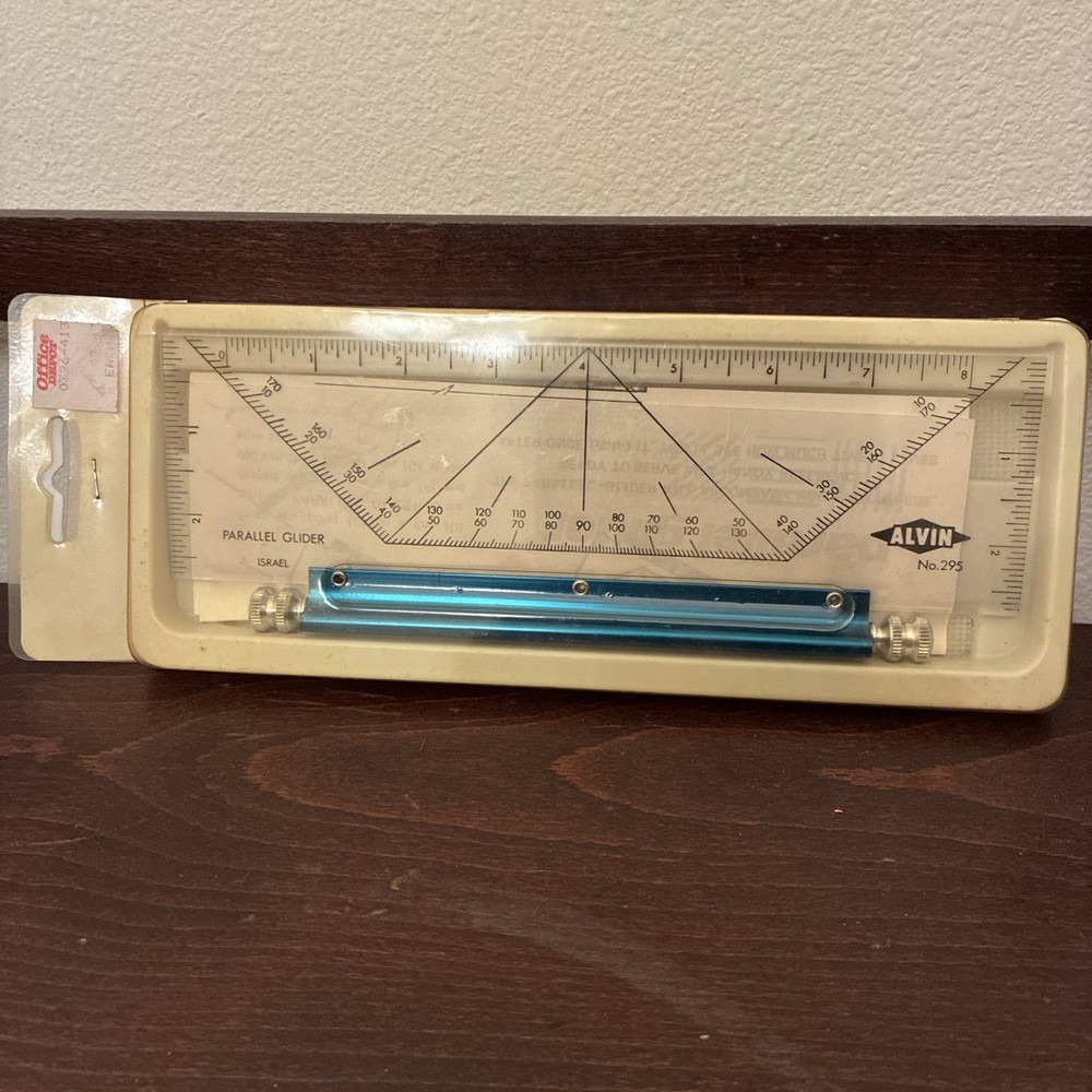 Parallel Glider Architect Drafting Engineering Tool Vintage 9-1/2" Alvin 295
