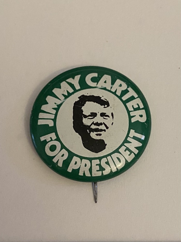 Jimmy Carter For President Pin Back Button P139