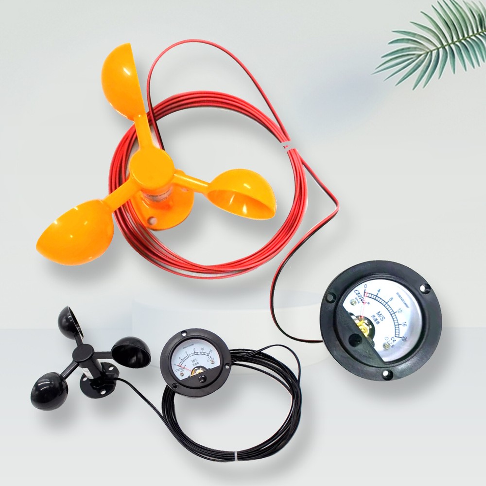 Wind Speed Sensor Tower Crane Self-Generating Type Display Unpowered Anemometer