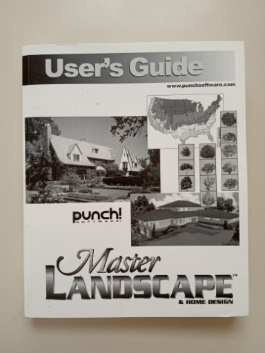 Punch Software Master Landscape Pro Home Design User's Guide Manual Only