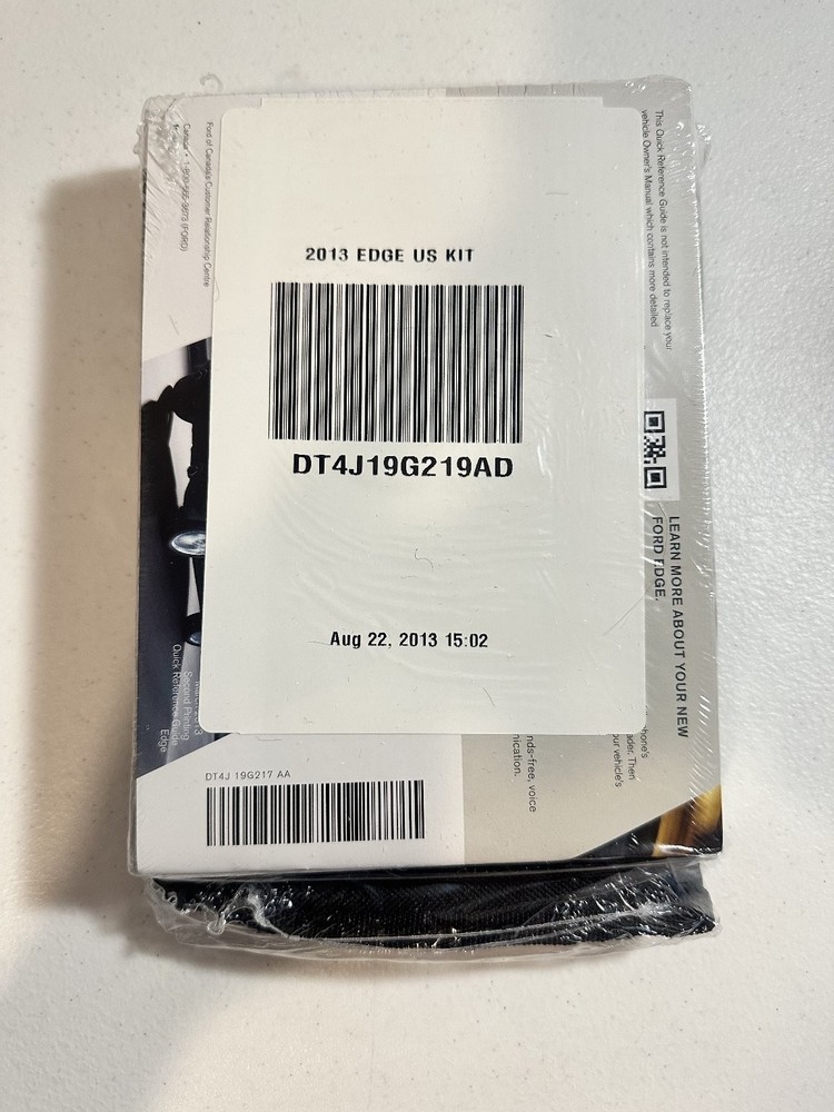2013 Ford Edge Owners Manual Set Sealed With Case