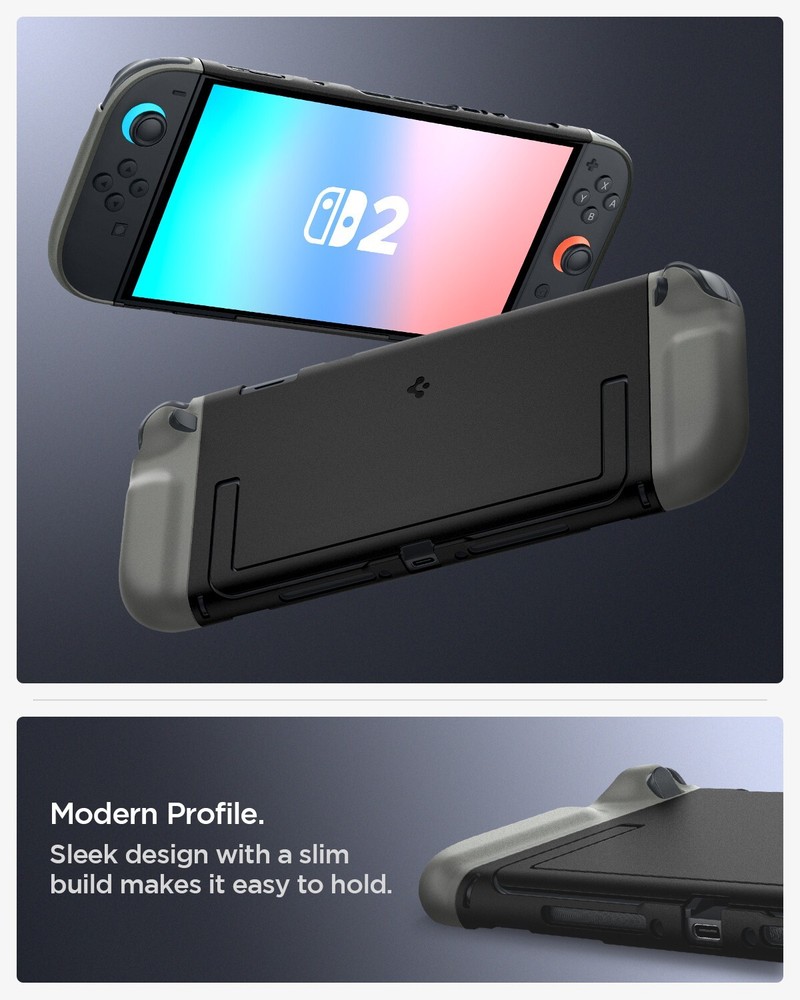 For Nintendo Switch 2 | Spigen Nano Pop Black Sesame Case