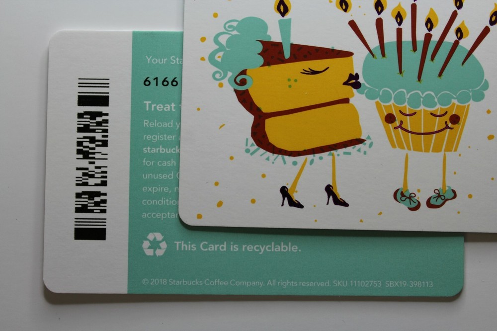 Starbucks Card 6166 - Cakes 2019