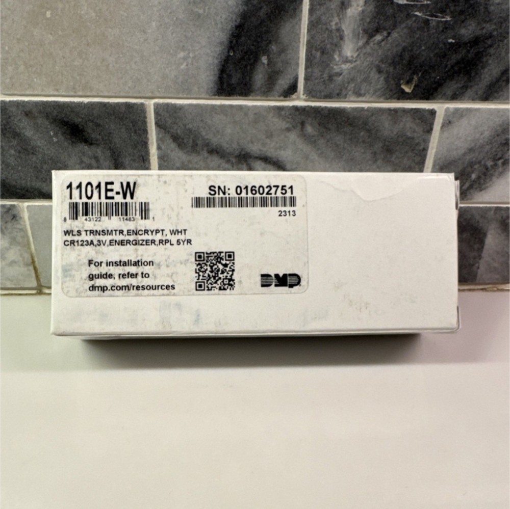 DMP 1101E-W Wireless Transmitter White 3V Enclosure Point Security Device