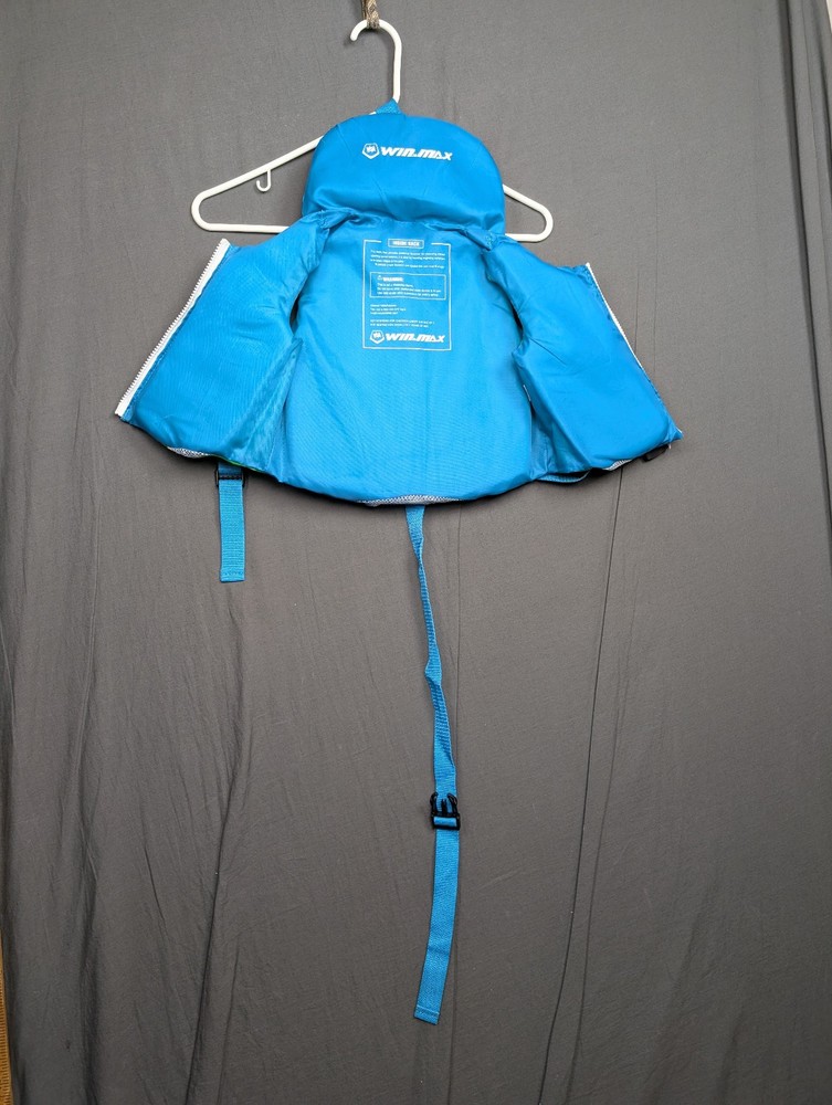 WIN.MAX Life Jacket, Size 2- 7 years Blue-Green