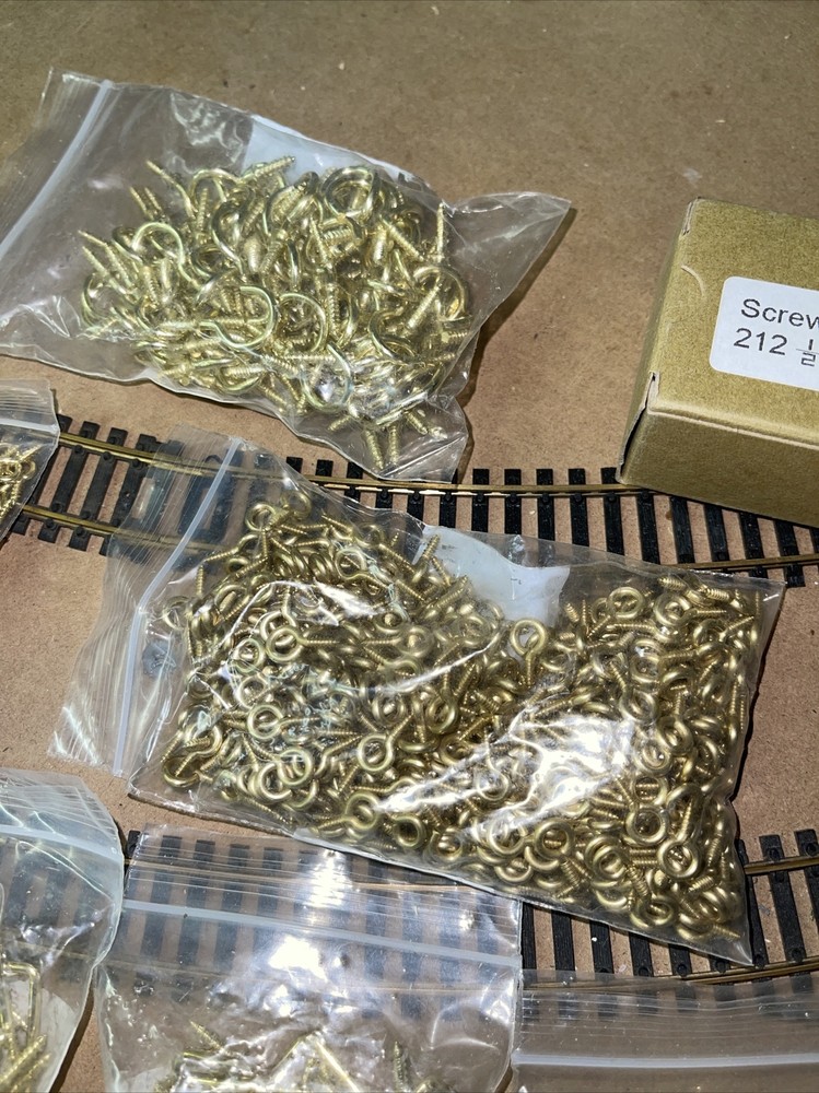 small brass Plate eye hooks And Cup Hooks