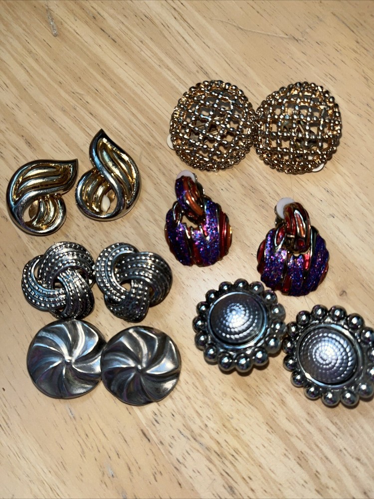 Mixed Lot Vintage Clip Earrings