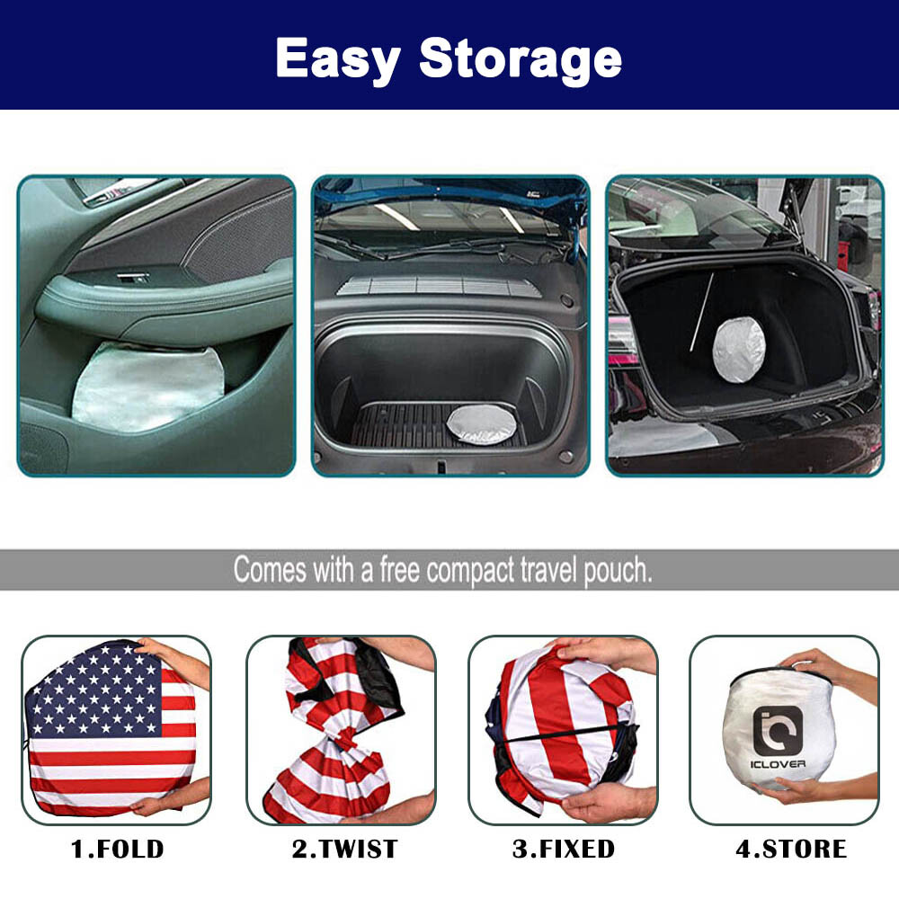 Car Windshield Sun Shade Foldable Large Front Window Visor UV Block Shield Cover