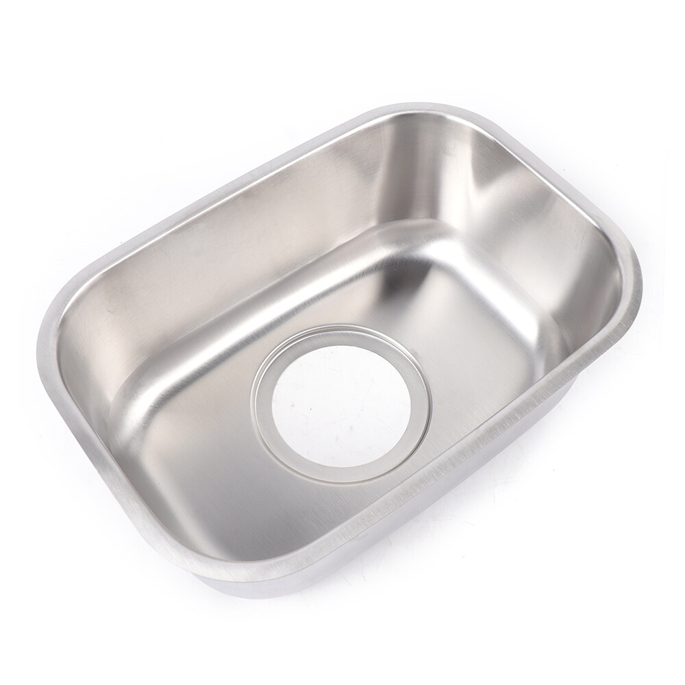 Small Stainless Steel Narrow Rectangle Undermount Sink Compact Bar Sink Kitchen