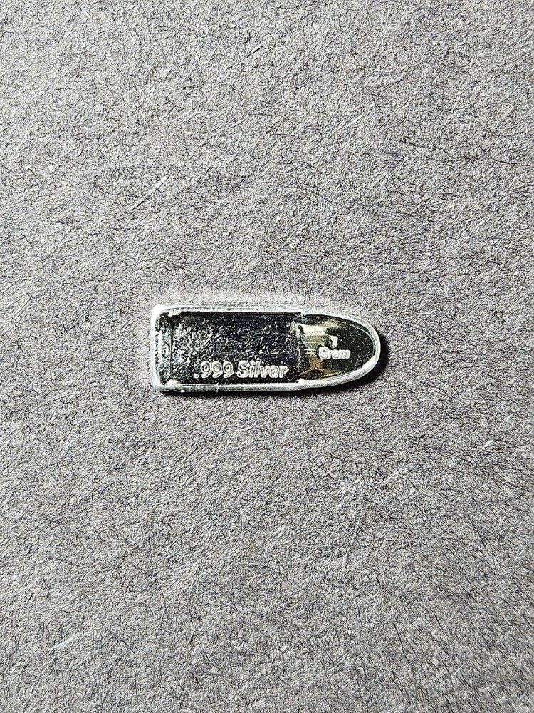 Bullet 1 Gram .999 Fine Silver Bar