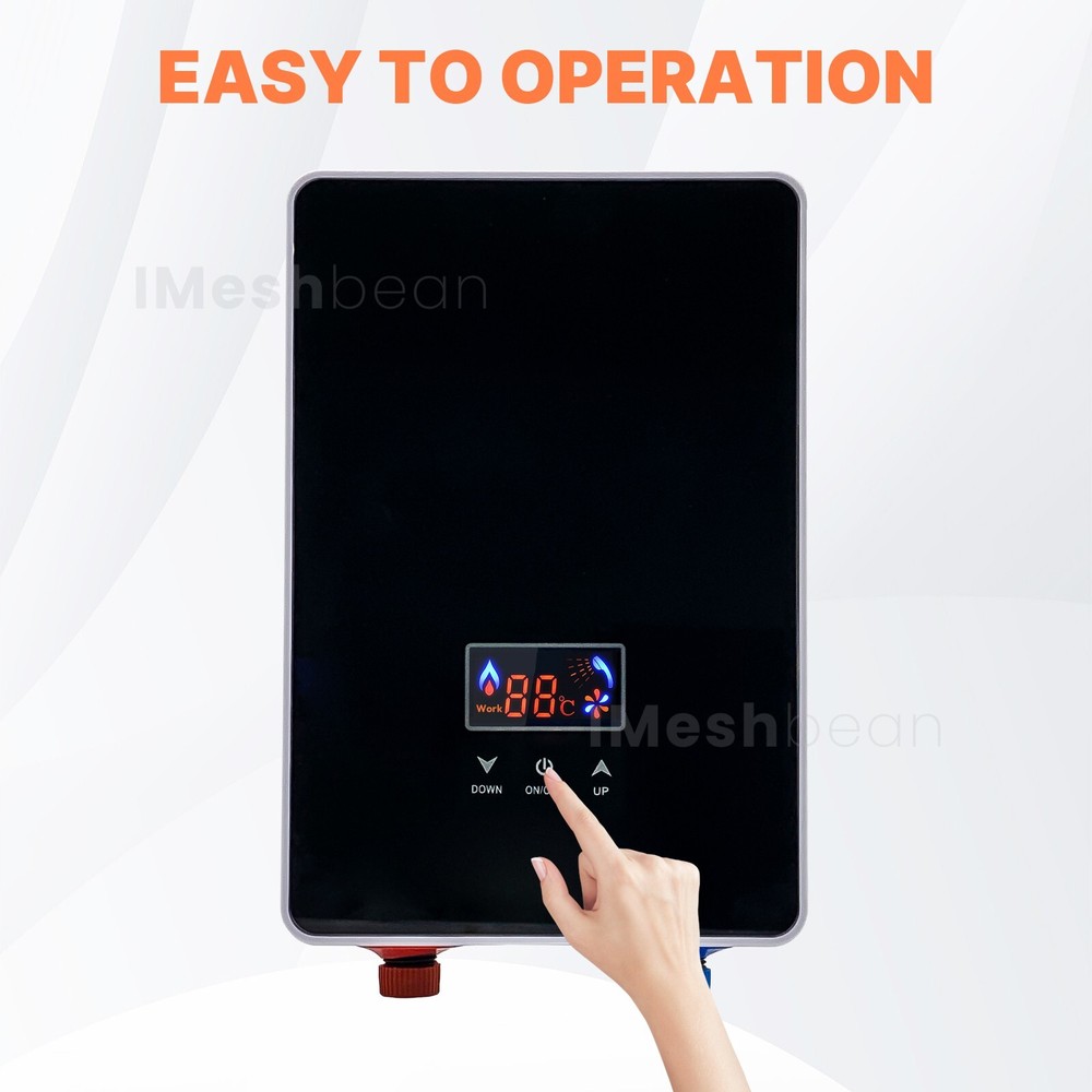 220V 6500W Tankless Electric Water Heater Instant Boiler On Demand Whole House