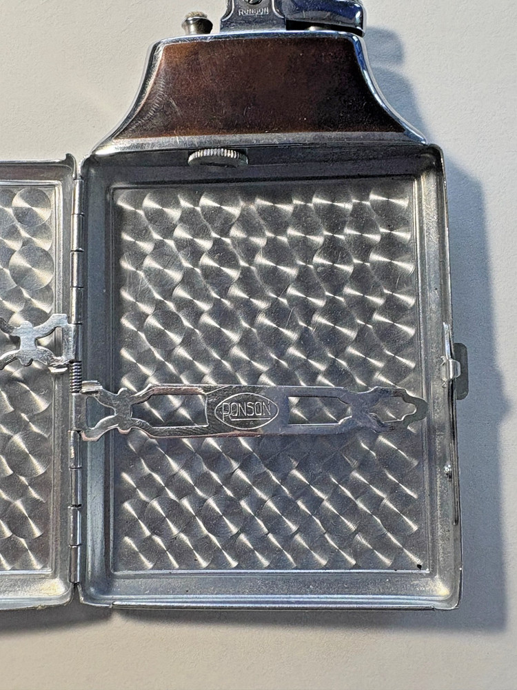 Vintage Ronson Mastercase Lighter-Art Deco Design