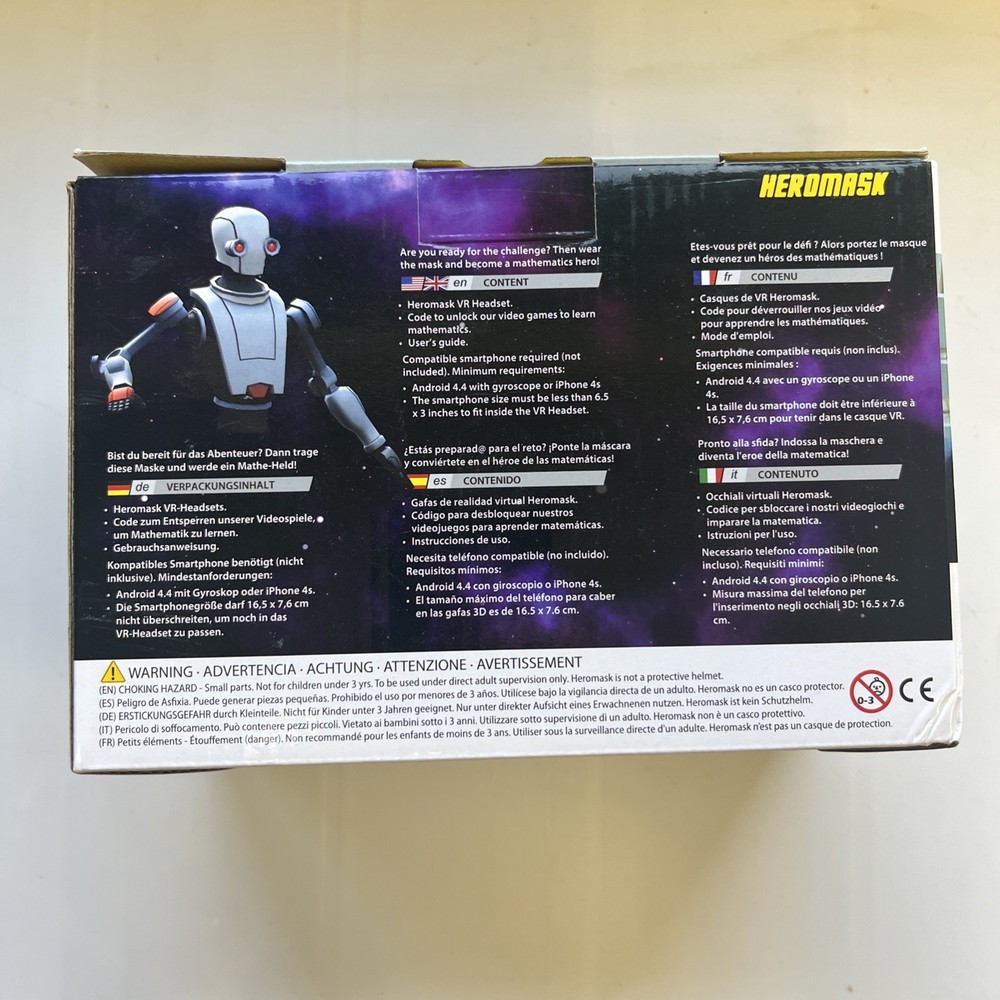 Heromask Mathematics VR Headset Video Games