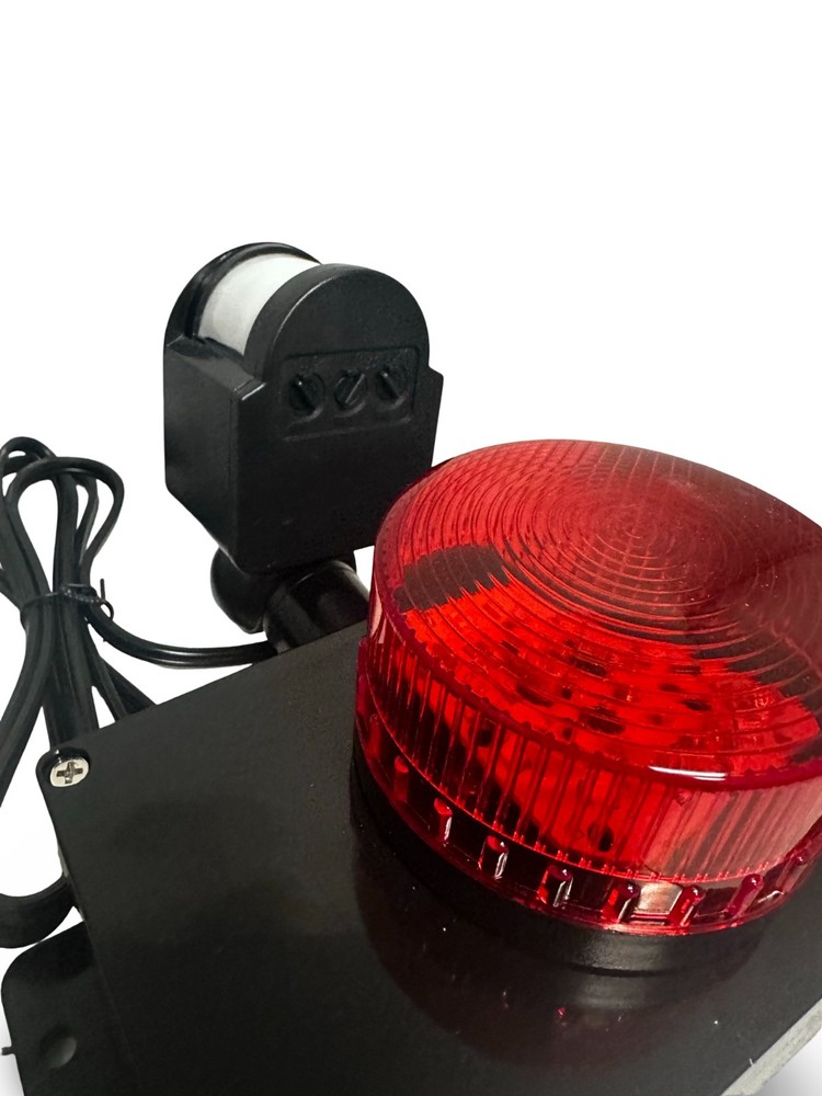 Motion-Activated Plug-In Security Strobe Light with PIR Sensor