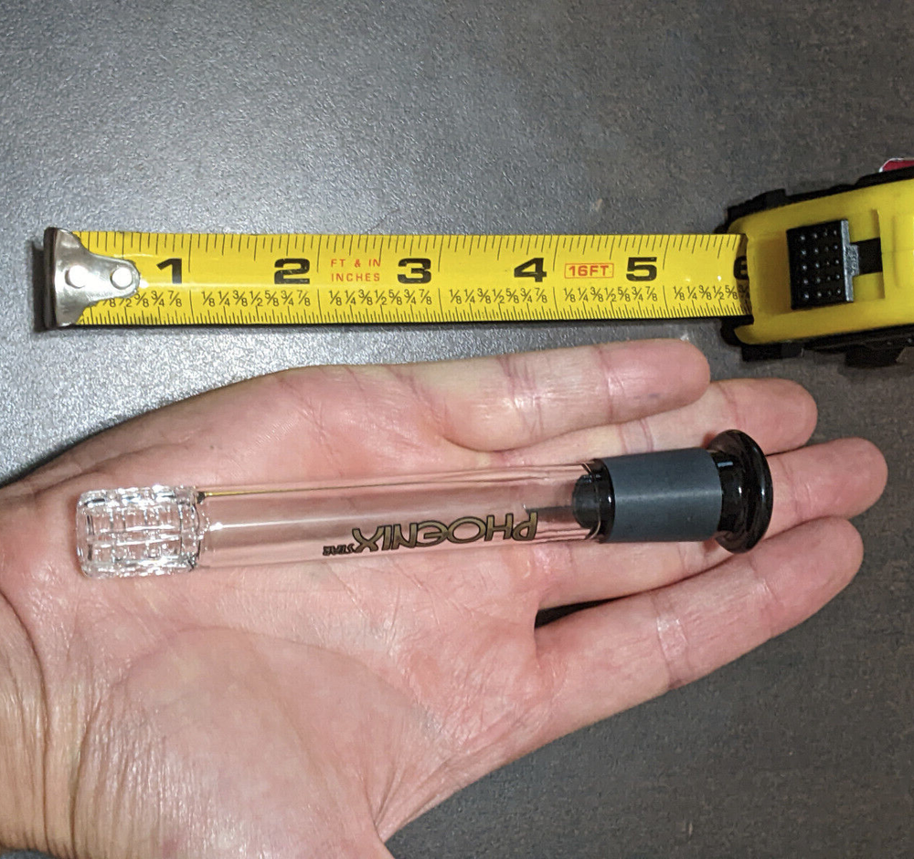 4" Inch 18mm/14mm Downstem Glass Slide Black MATRIX Perc Diffuser