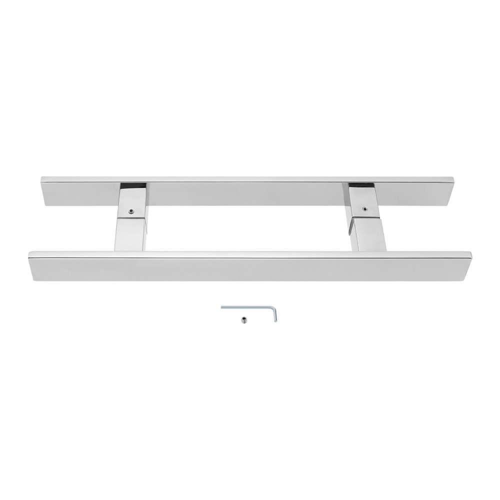 Modern Stainless Steel Double-Sided Pull Handle, H-Shaped Design