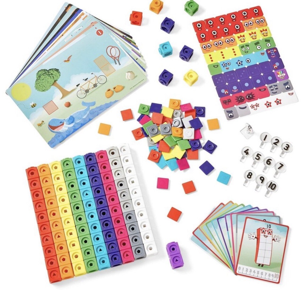 hand2mind MathLink Cubes Numberblocks 1-10 Activity Set, 30 Activities NEW