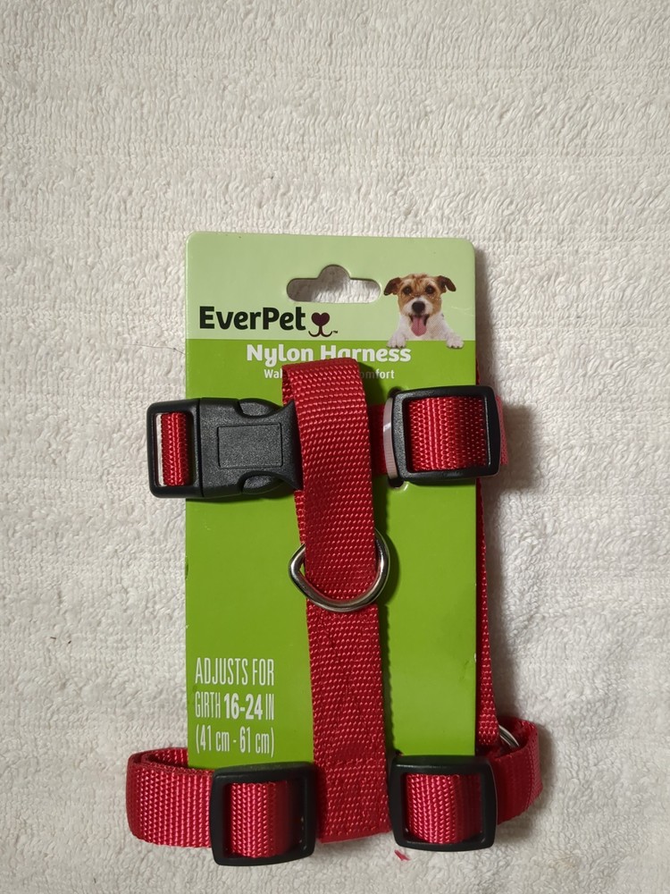 EverPet Nylon Adjustable Strap Harness Medium Red Dog Model C0179 MPN C0179
