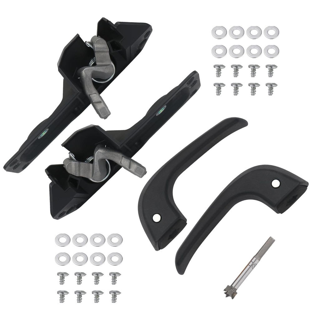 APPERFiT Interior Door Handle Repair Pair, Black Handle-Pair
