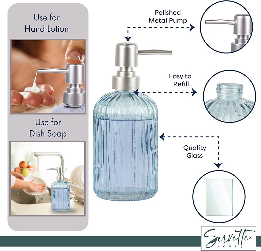 Glass Soap Dispenser with Pump