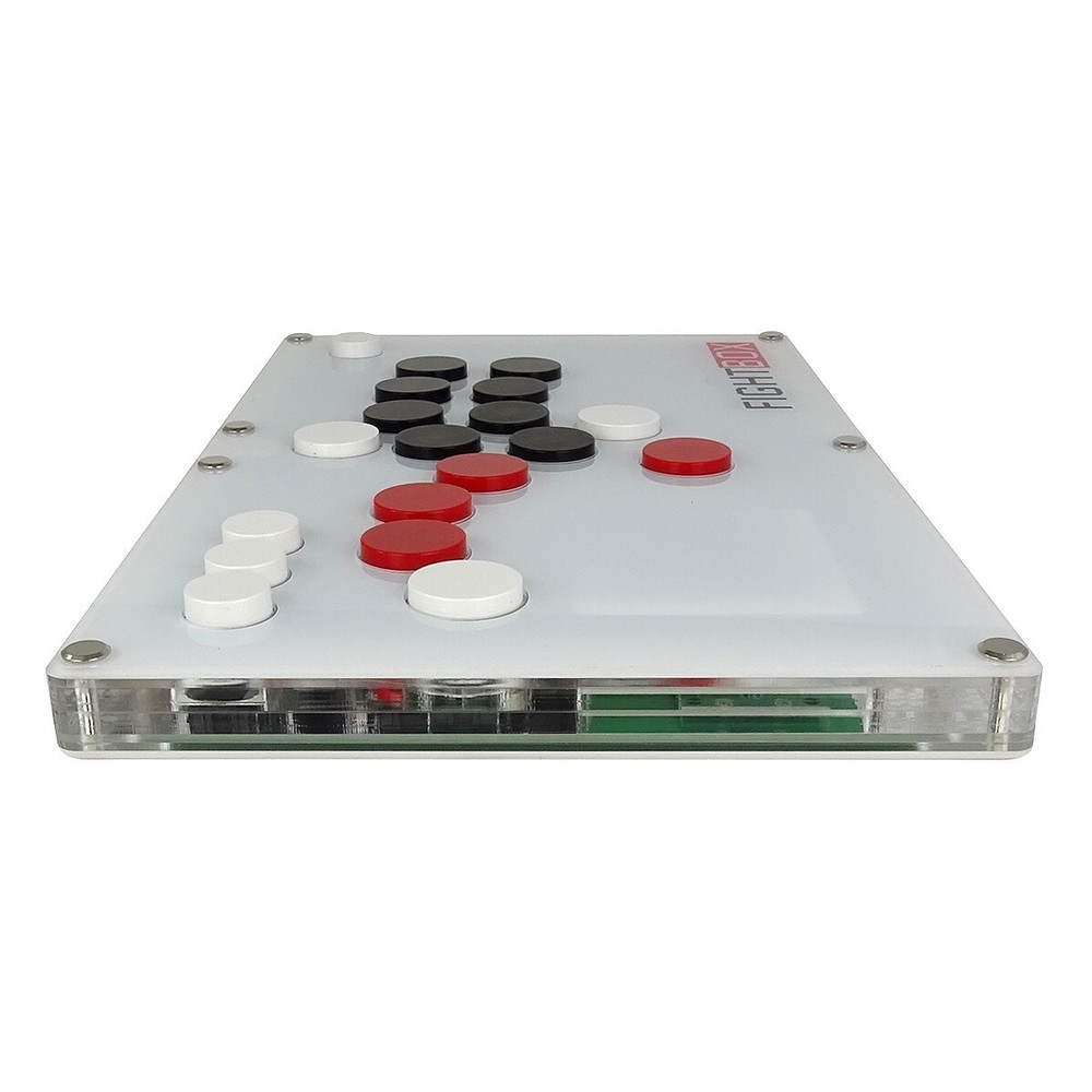 Fightstick White Arcade Hitbox PS4 PS3 PC Raspberry Android Brook Gaming Hit Box