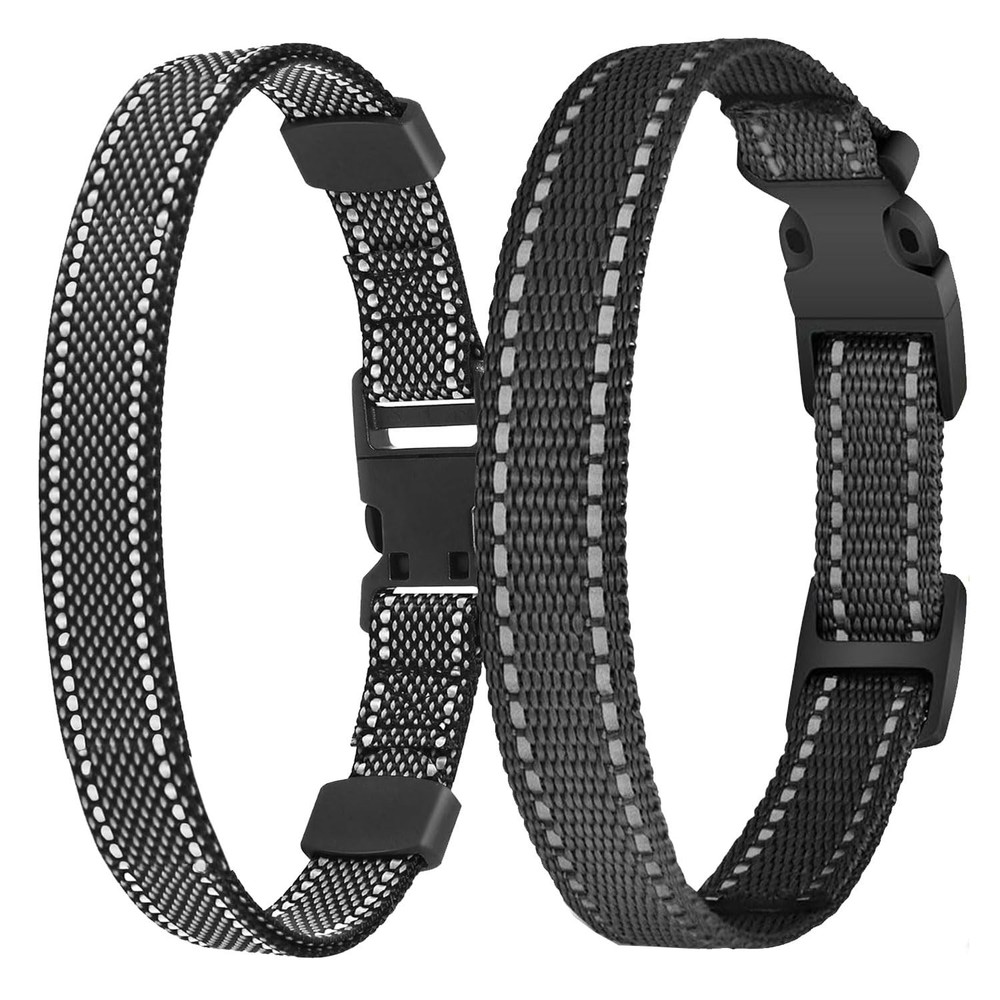 Aikko 2 Packs Shock Collar Replacement for Training Bark E Black + Gray