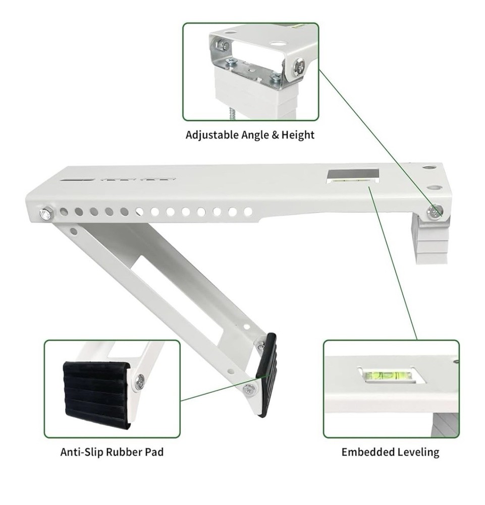MyRustic Universal light Duty Air Conditioner Support Bracket