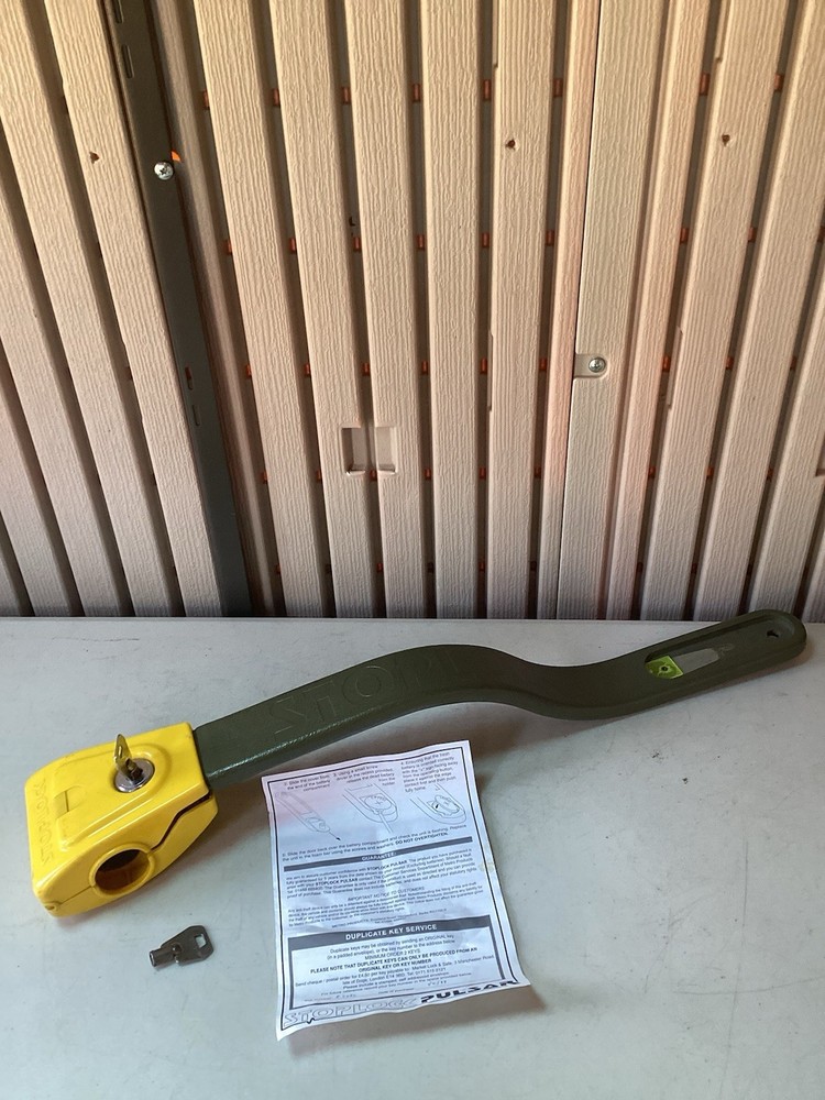 Stoplock Pulsar Car/Van Steering Wheel Lock With 2 x Keys - Missing Red Pulsar.
