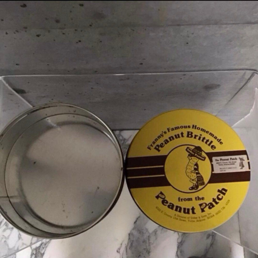 Peanuts Vintage Tin Can (Mr. Peanut Style)