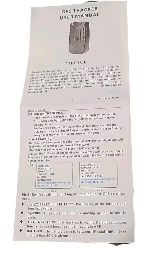 Winners GPS Magnetic Tracker, Sim Card Not Include