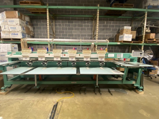 TMFX III-C1206 multi head embroidery machine used