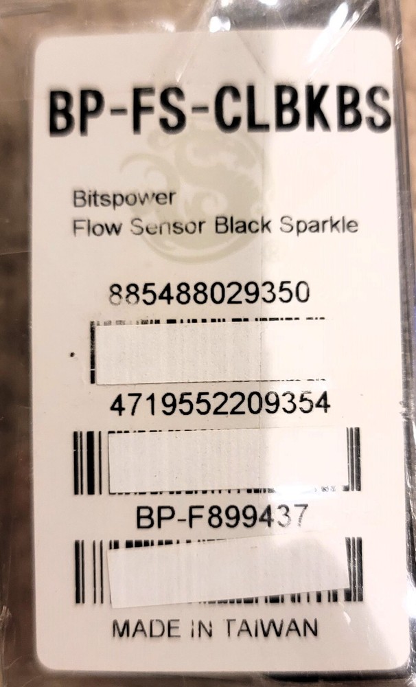 Bitspower Flow Sensor, Black Sparkle BP-FS-CLBKBS