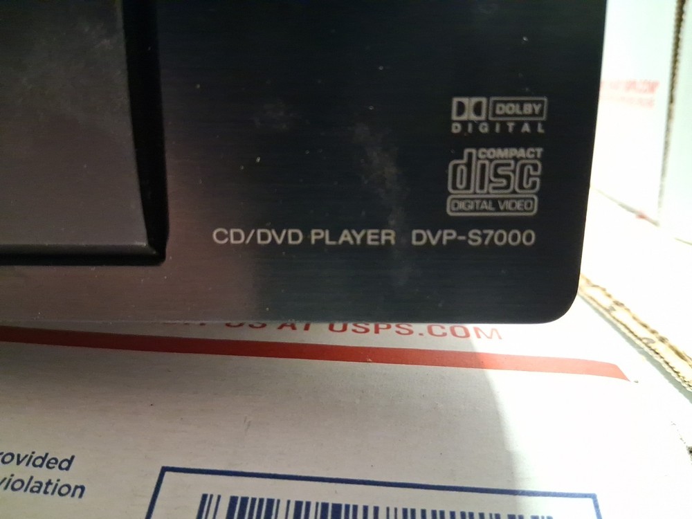 Sony DVP-S7000 CD/DVD Player With Working Remote