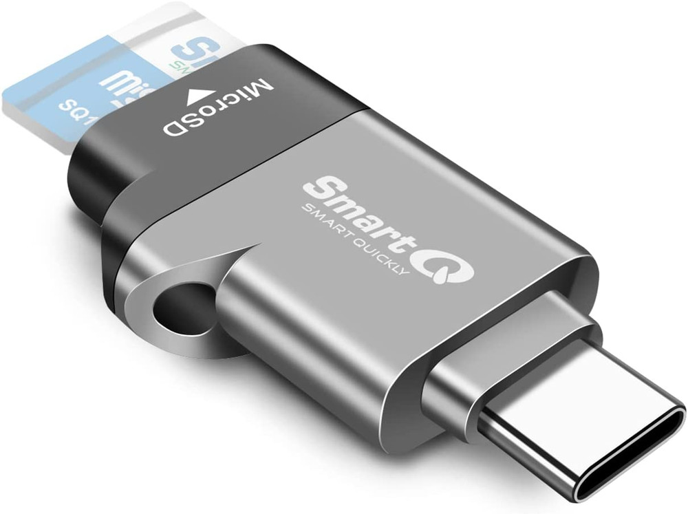 USB C MicroSD Card Reader with USB 3.0