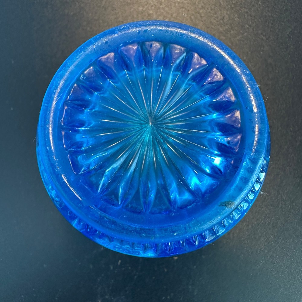 Imperial Blue Gathered Knot Pattern Toothpick Holder
