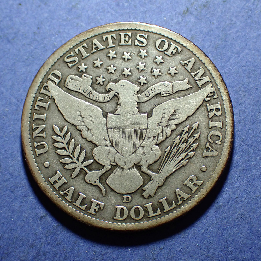 1912-D Barber Half VG