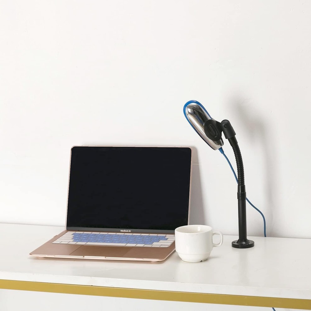 Gooseneck Table Microphone Mount - 5/8 Male, Black, 1Pack