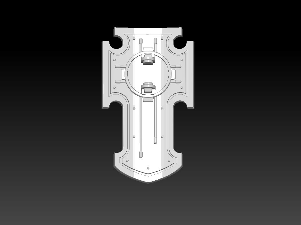 Exterminator Tower Shield Cross Basic - compatible with 40k terminator Storm