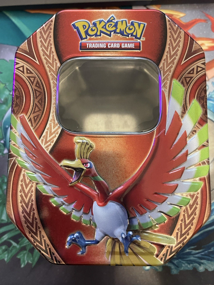 *Empty Tin* Pokemon TCG Ho-OH Empty 2017 Tin